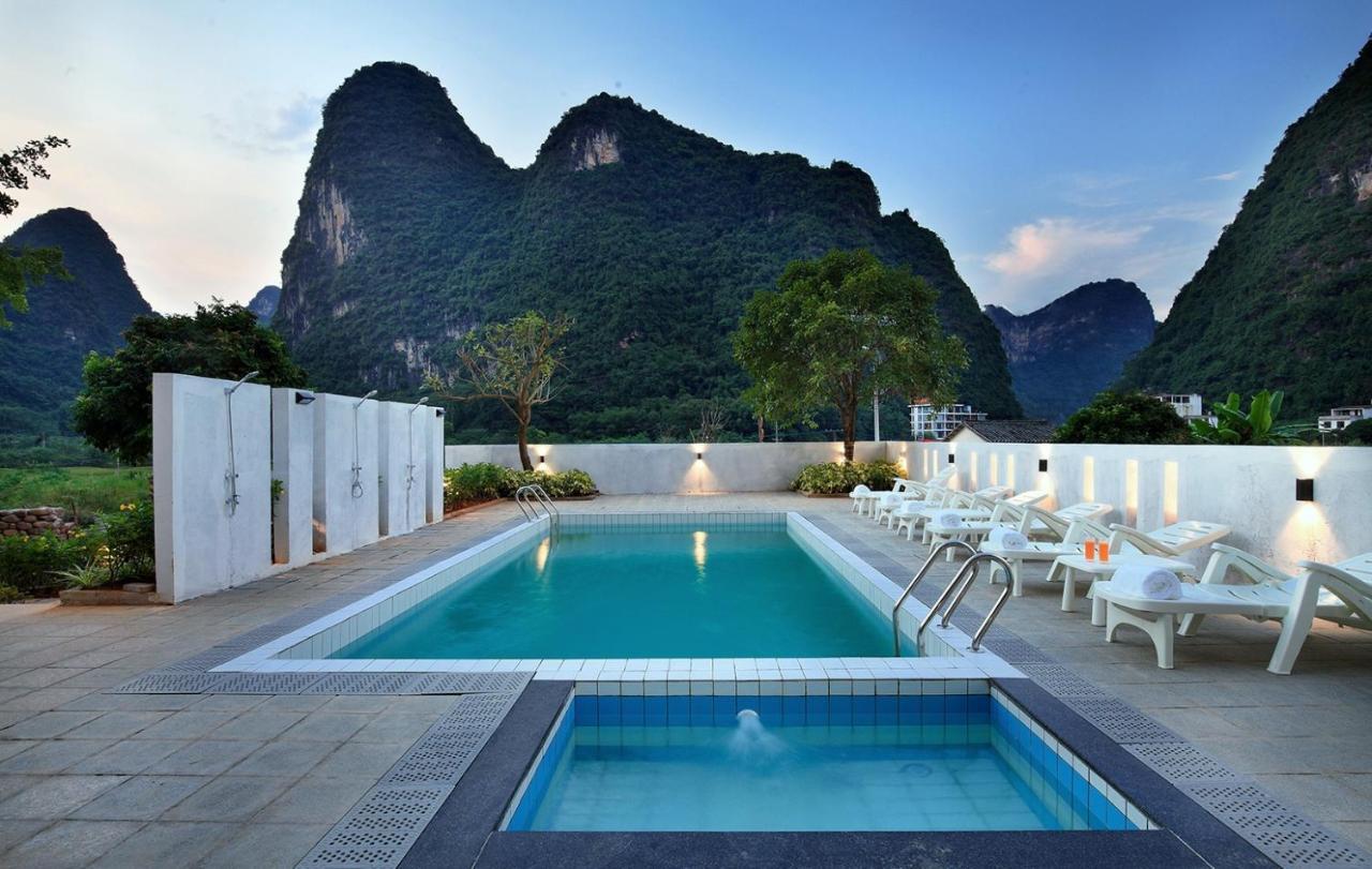 Blue Sky Hotel Yangshuo Exterior foto